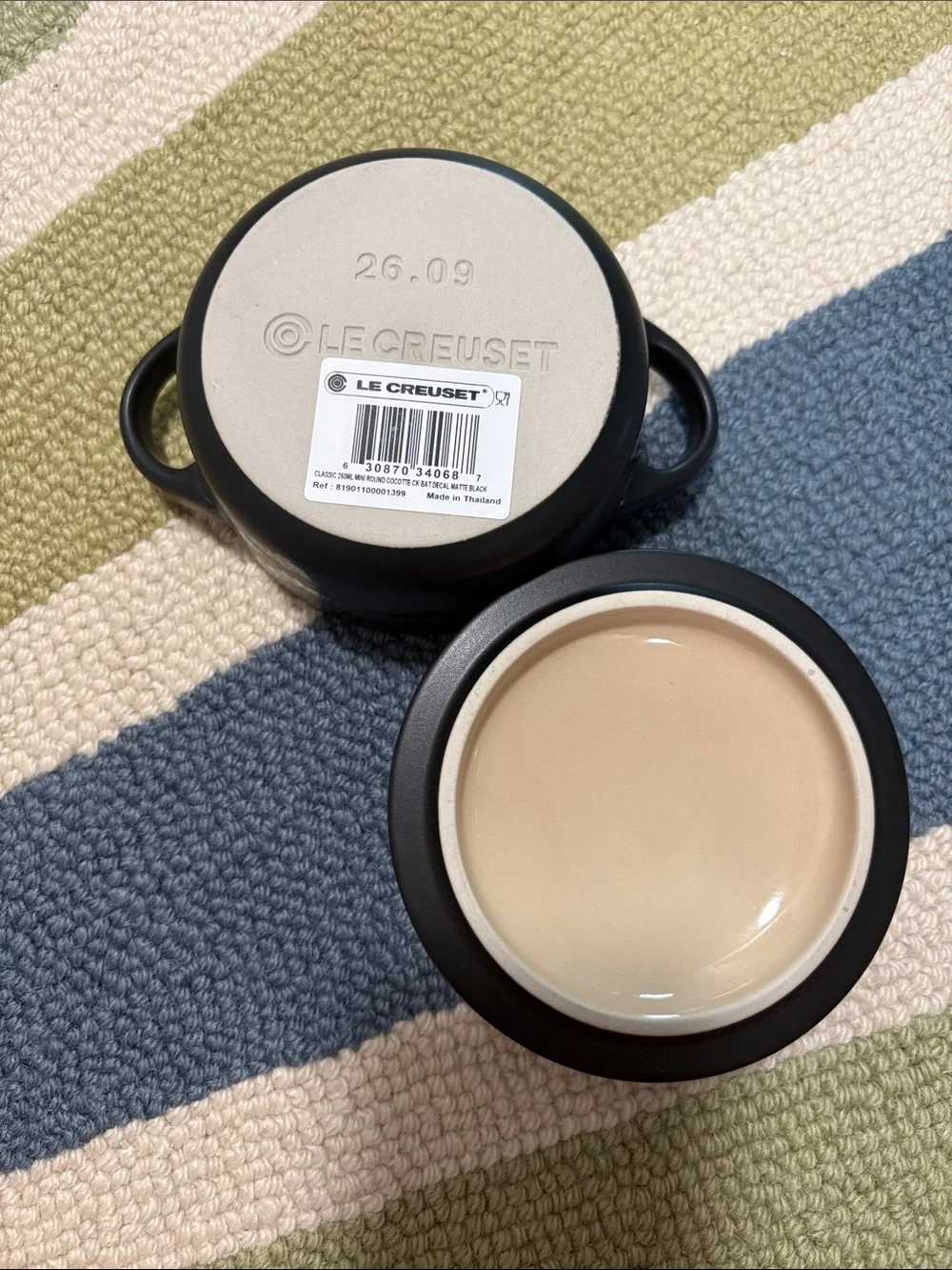 Le Creuset Black Bat Mini Cocotte with Lid
